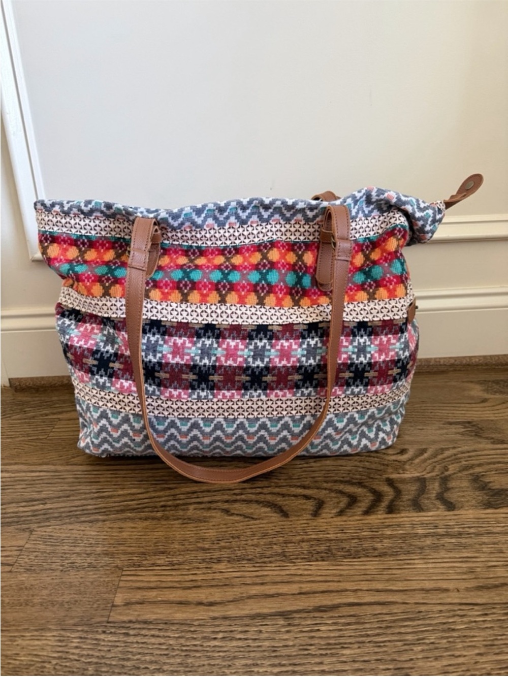Boho Colorful Patterned Tote Bag